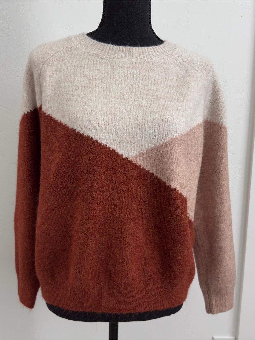 Shein Colorblock Crewneck Sweater M